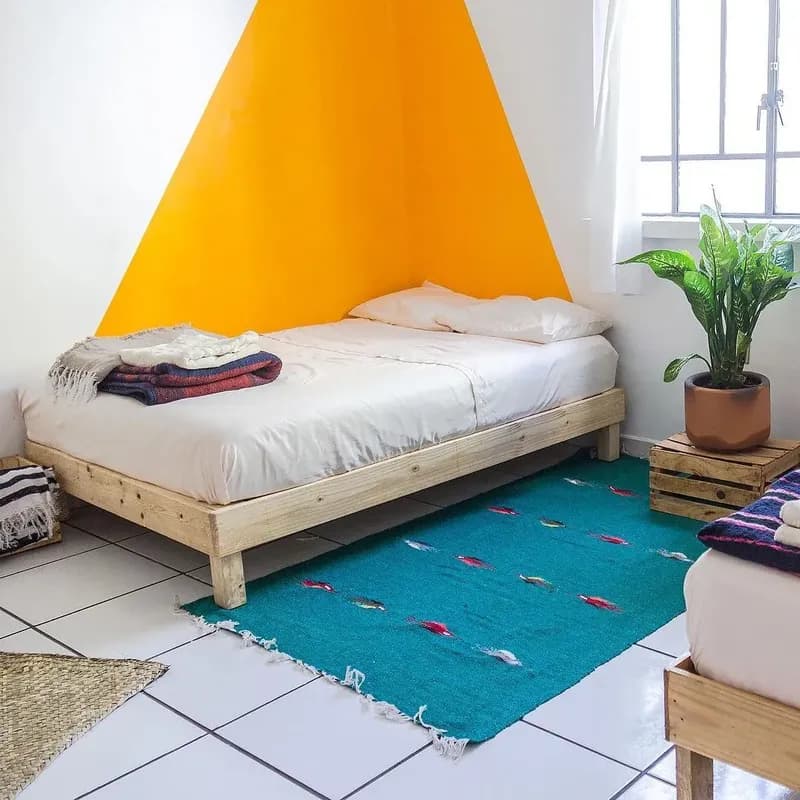 Artist-designed bedroom