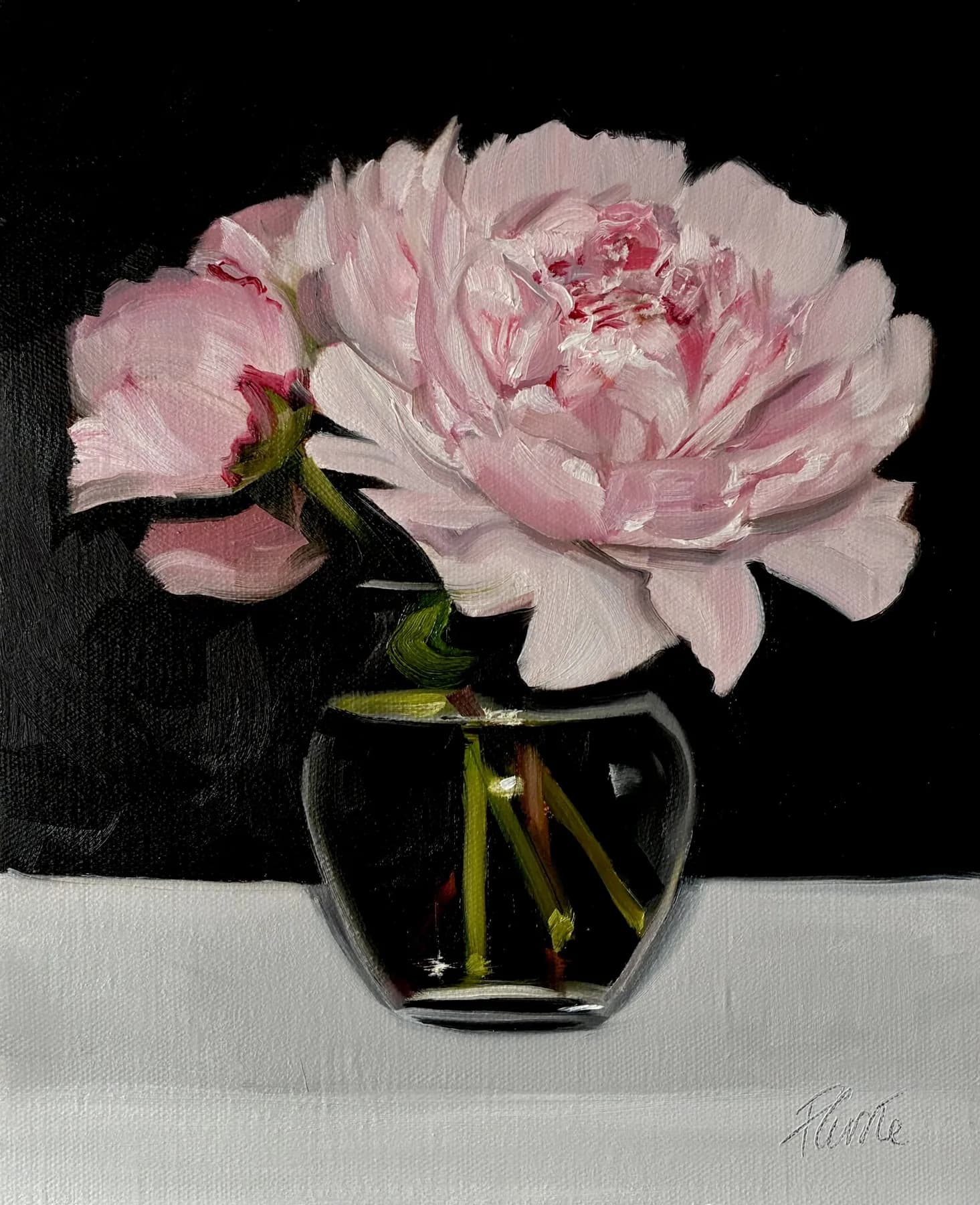 Painting Peonies from a Photograph
